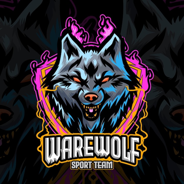 Wolf Logo For Team Logo or basketball and Sports