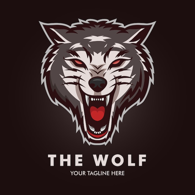 Wolf logo vector design