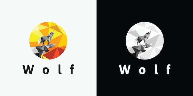 Wolf,moon, logo reference