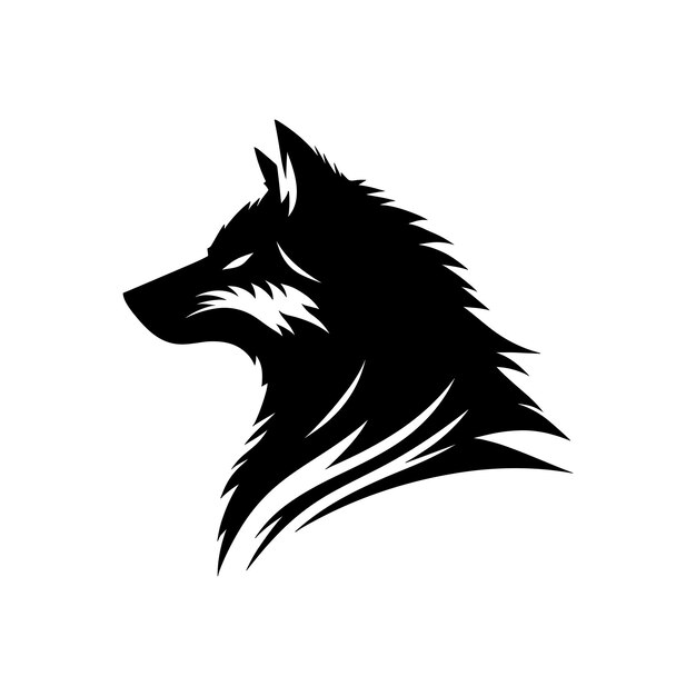 wolf silhouette Vector