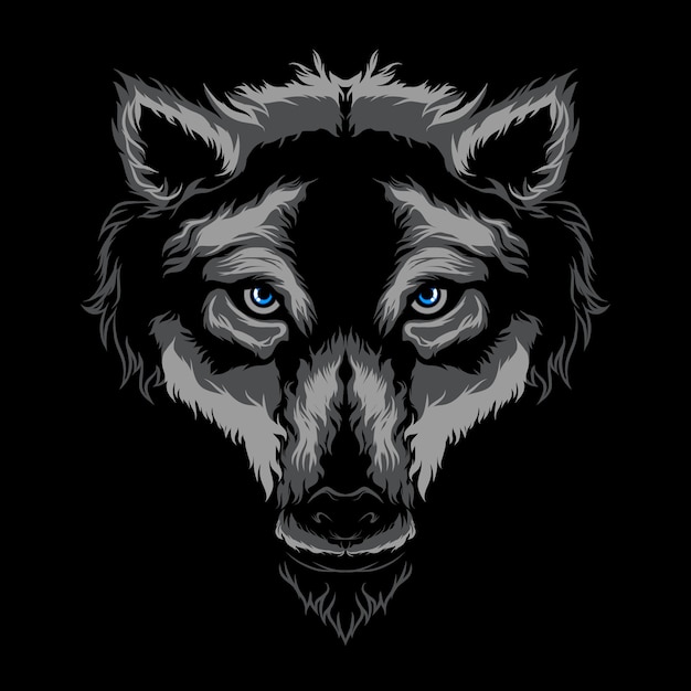 Wolf  vector illustration art