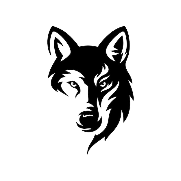 Wolf Vintage logo vector illustration