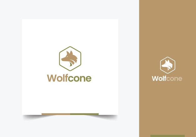 Wolfcone Logo Template Design