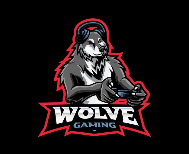 Wolves gamer mascot logo design