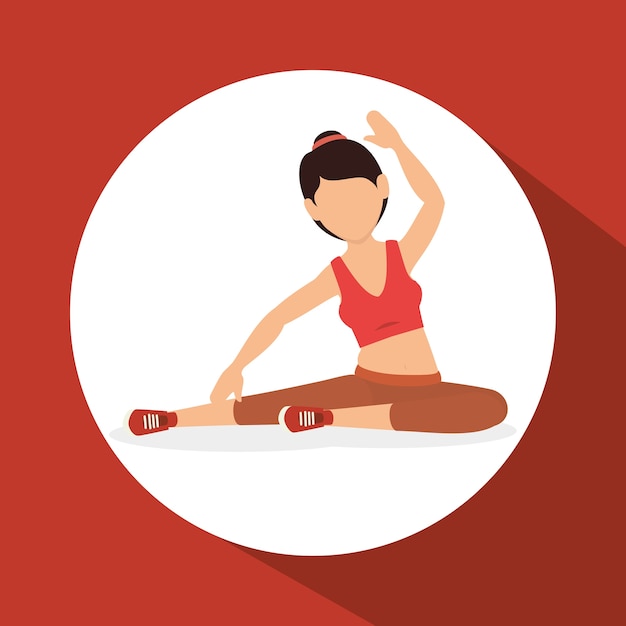 woman athlete avatar fitness 