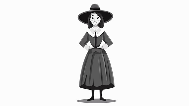 a woman in a black hat with a big hat