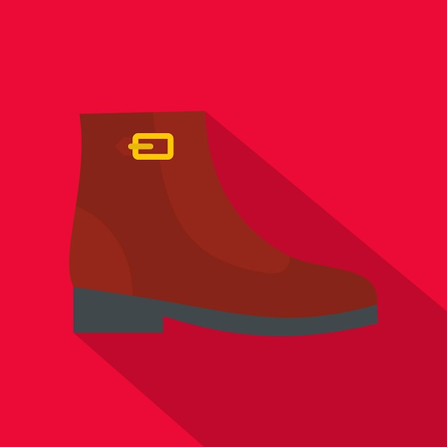 Woman boots icon Flat illustration of woman boots vector icon for any web design