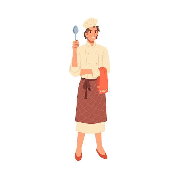 Woman cook female chef character