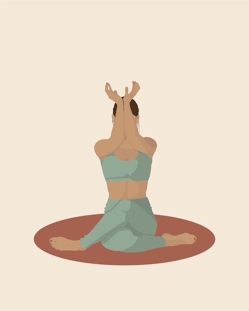 woman doing yoga in the difficult pose