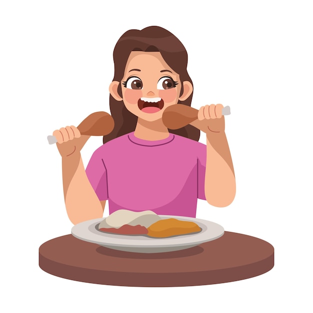 woman eating nutrition lunch