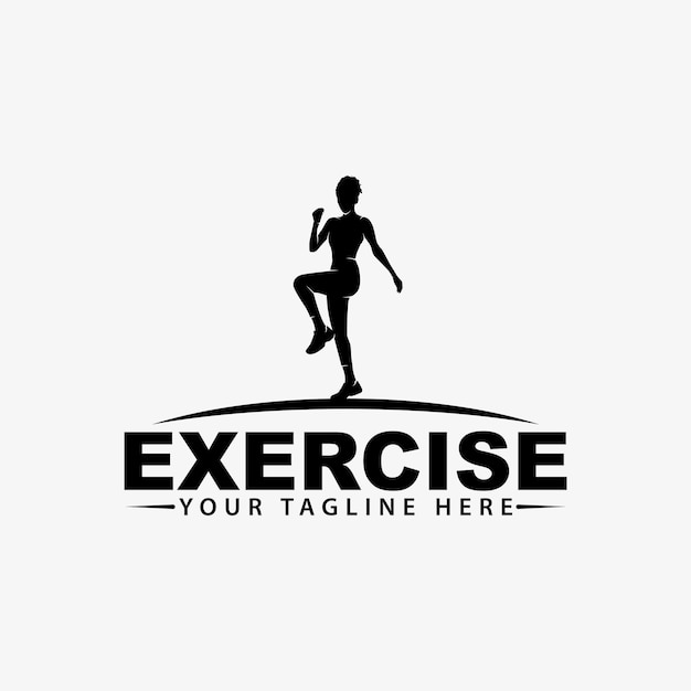 woman exercise logo