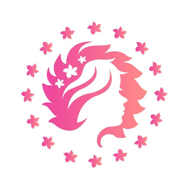 Woman Flower Logo