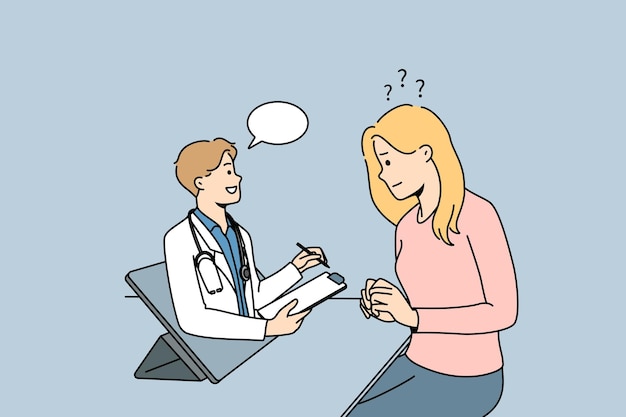 Woman have online consultation with doctor