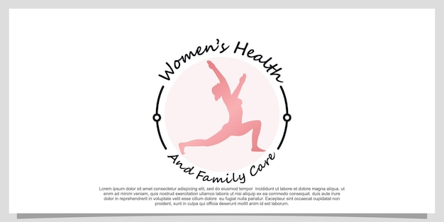 Woman health logo design inspiration and woman slim body unique concept Premium Vector Part 15