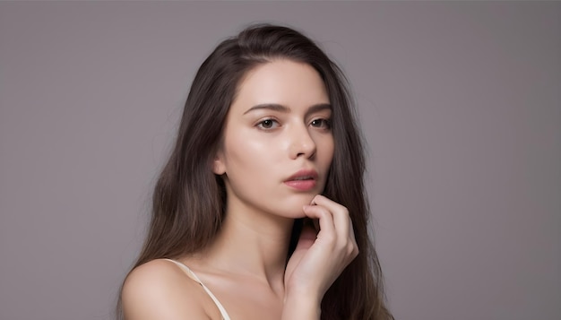 woman image for branding with white background