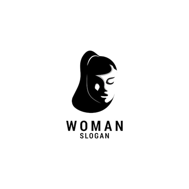 Woman logo icon design template luxury premium vector