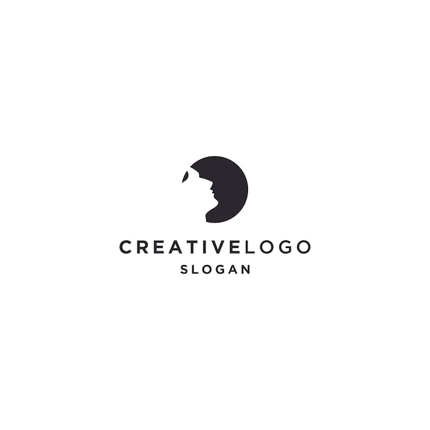 Woman logo icon design template vector illustration