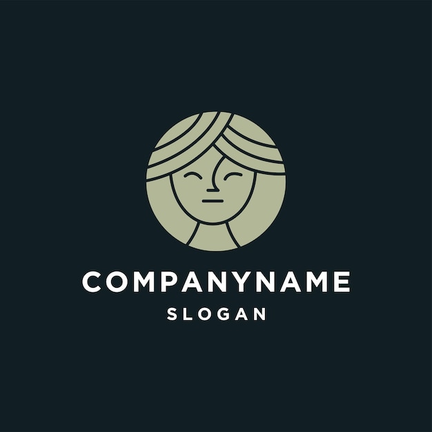 Woman logo icon design template