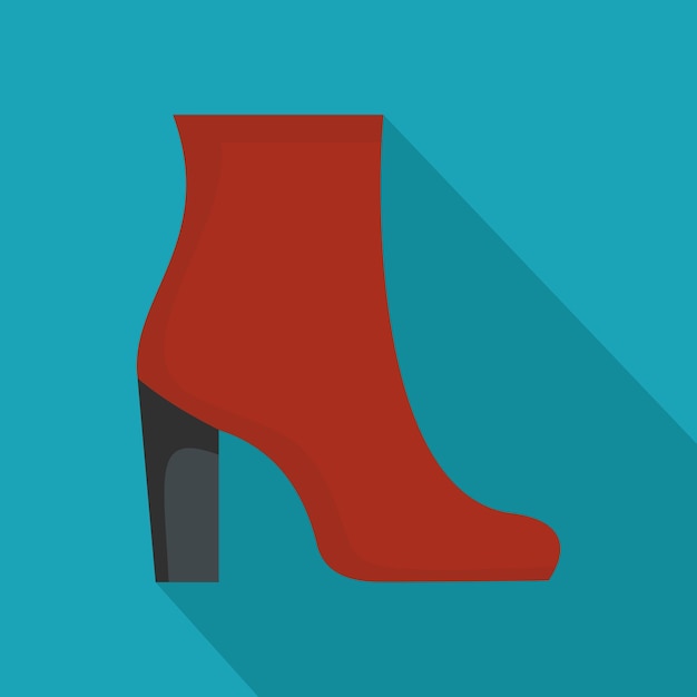 Woman shoes icon Flat illustration of woman shoes vector icon for any web design