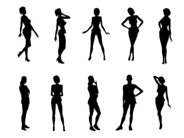 woman silhouette fashion girl silhouette