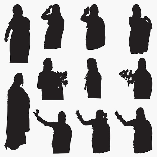 Woman silhouettes