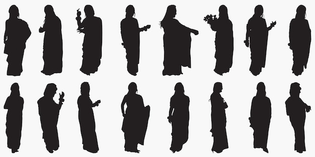 Woman silhouettes