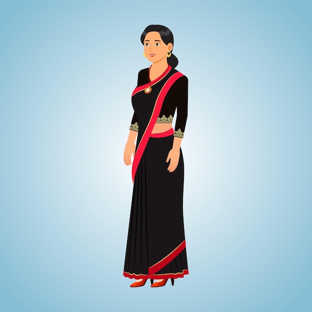 Woman in traditional newari dress haku patasi