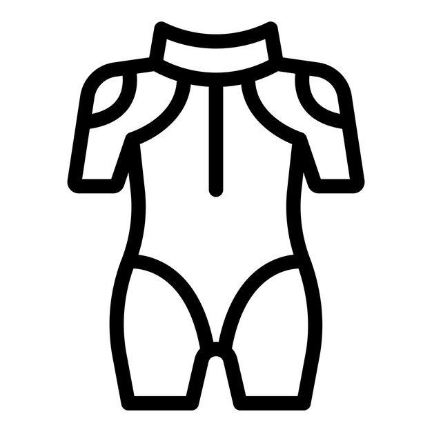 Vector woman triathlon suit icon showing sportswear for swimming cycling running