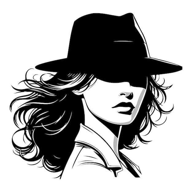 woman with a hat