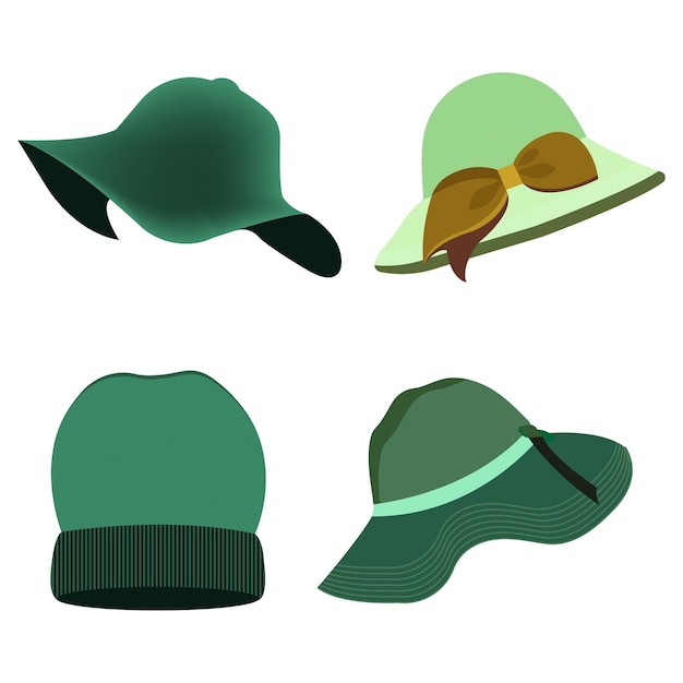 Women hat vector design