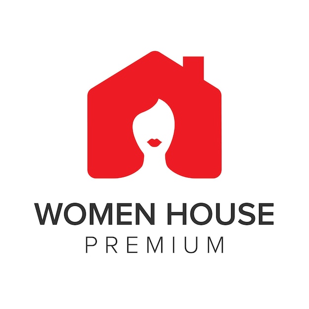 Women house logo icon vector template