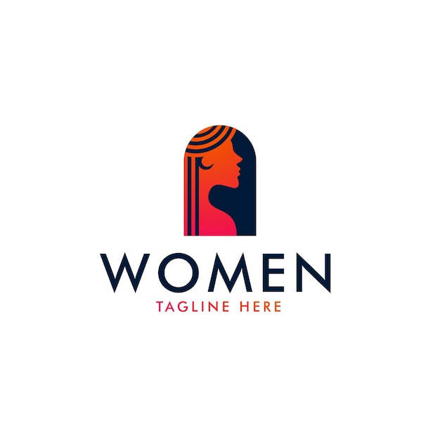 Women Logo Icon Design Vector Template