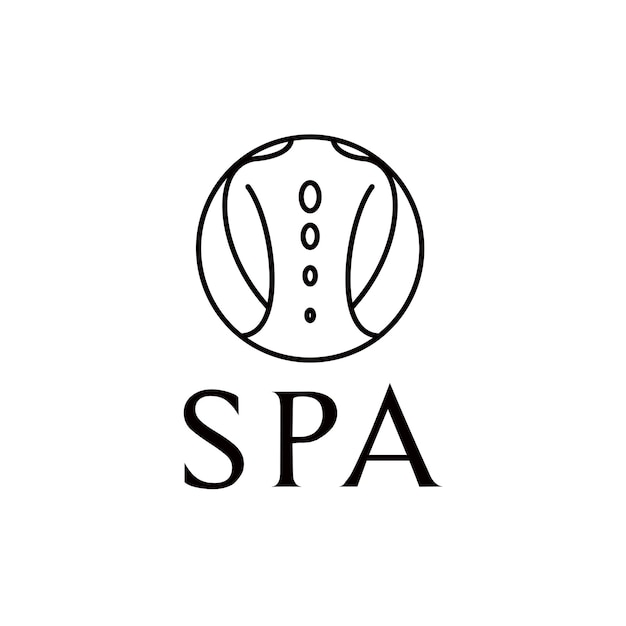 women massage spa feminine logo design vector design