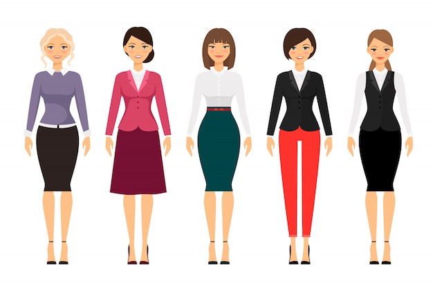 Women in office clothes 