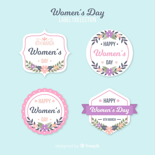 Women's day label collection