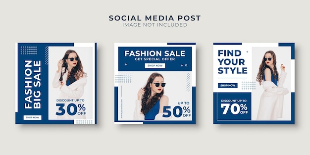 Women's fashion sale social media post template