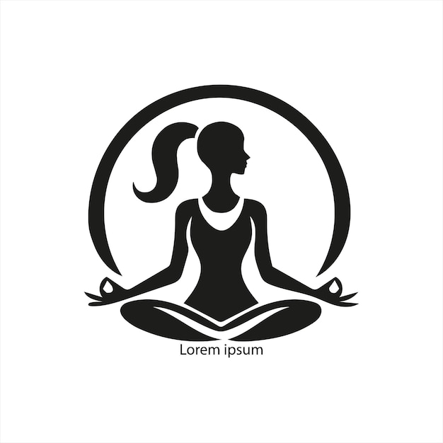 a women yoga logo for your brand