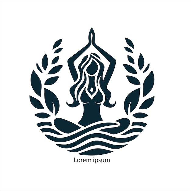 a women yoga logo for your brand