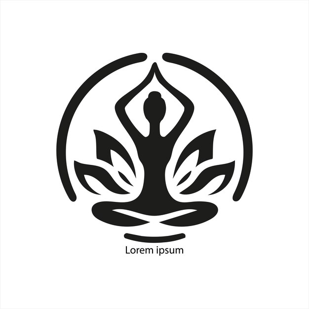 a women yoga logo for your brand