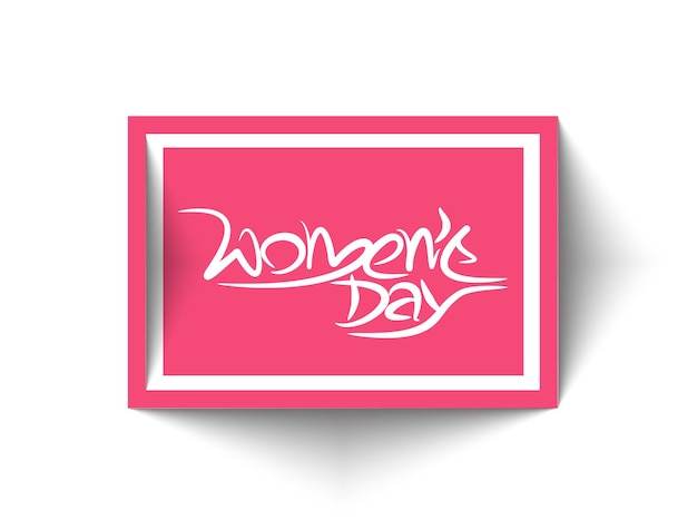 Womens Day Greeting Card Design.