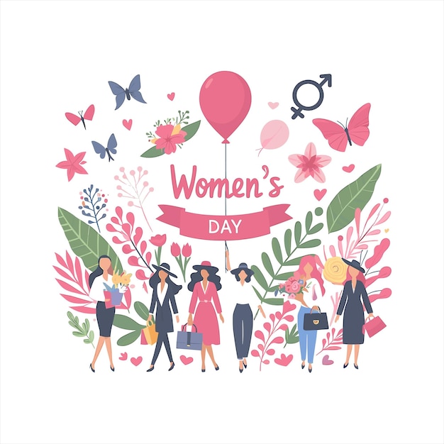 Vector womens day international womens day vector illustration happy womens day template