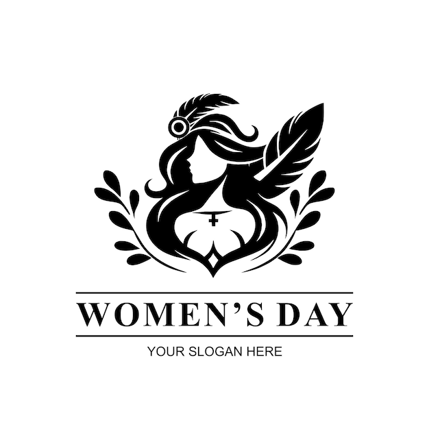 Womens Day Logo Design in the style of Mexican Art