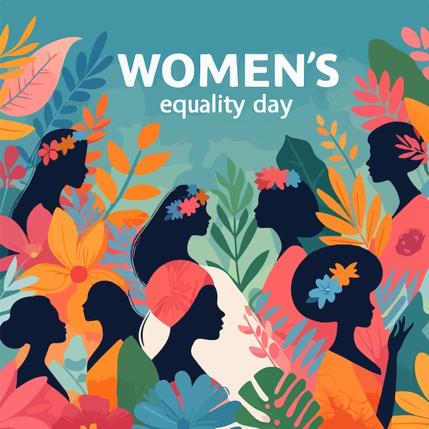 Womens Equality Day flat vector illustration