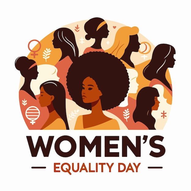 Womens Equality Day flat vector illustration