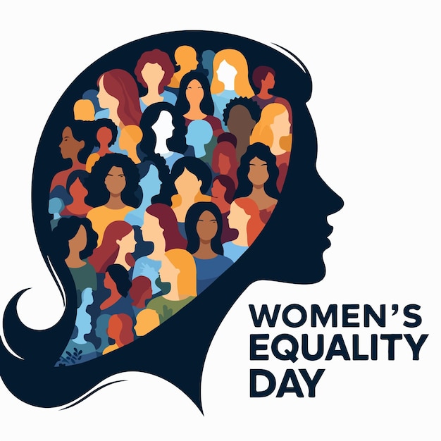 Womens Equality Day flat vector illustration