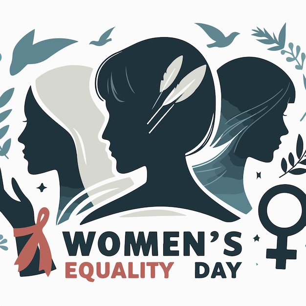 Womens Equality Day flat vector illustration