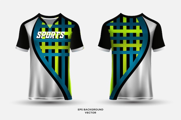 Wonderful jersey design suitable for sports racing soccer gaming and esports vector