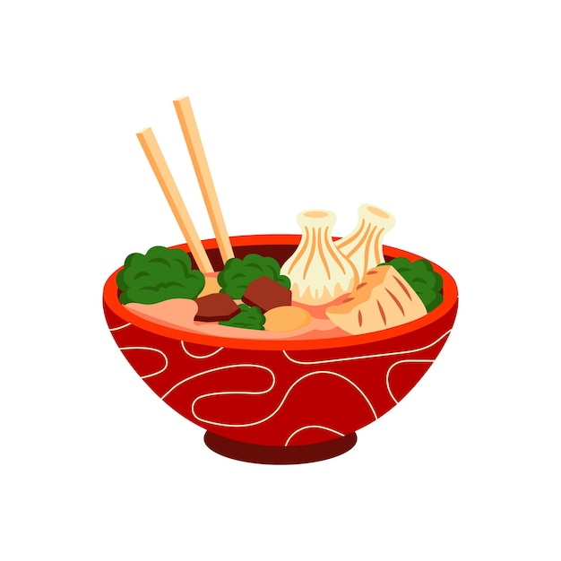 Wonton Illustration