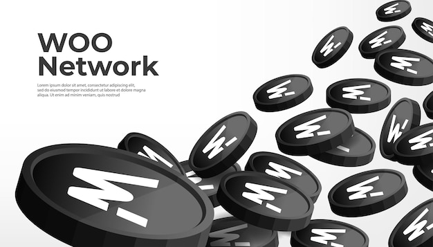 WOO Network WOO cryptocurrency concept banner background