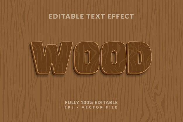 Wood Text effect